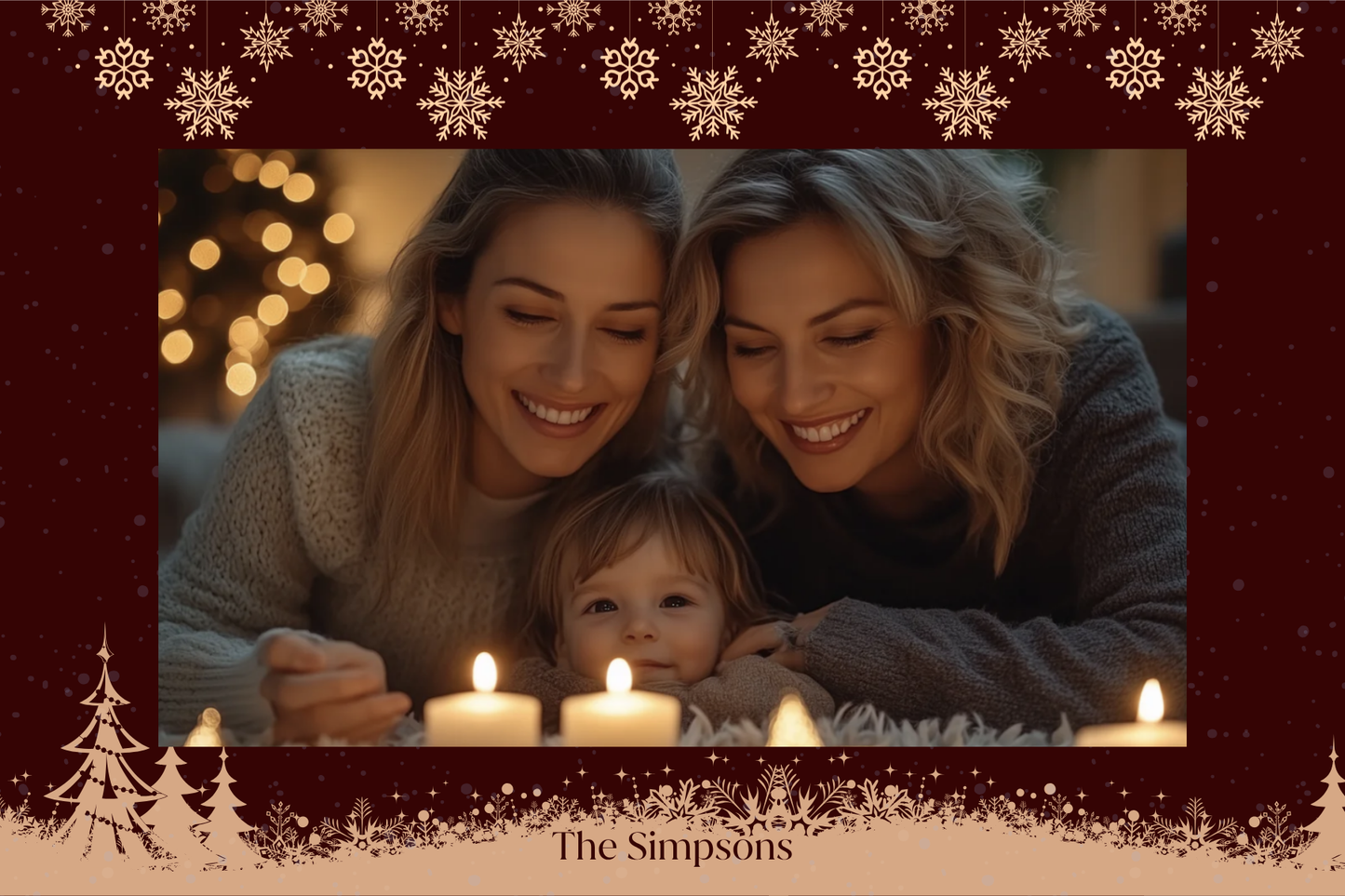 Celestial Night (Navy, Burgundy, & Green)